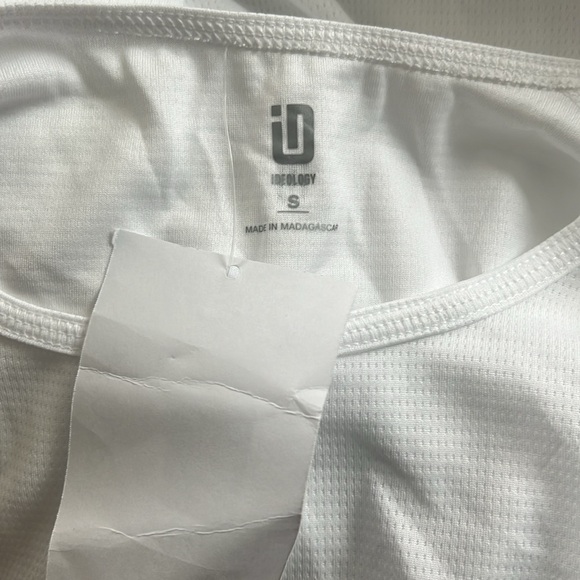 ID-Ideology Birdseye Mesh T-Shirt in White, Size S New w/Tag - Picture 6 of 8